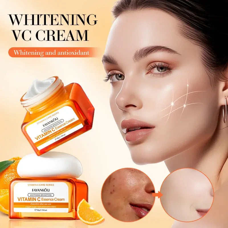 CREMA FACIAL BLANQUEADORA E ILUMINADORA CON VITAMINA C